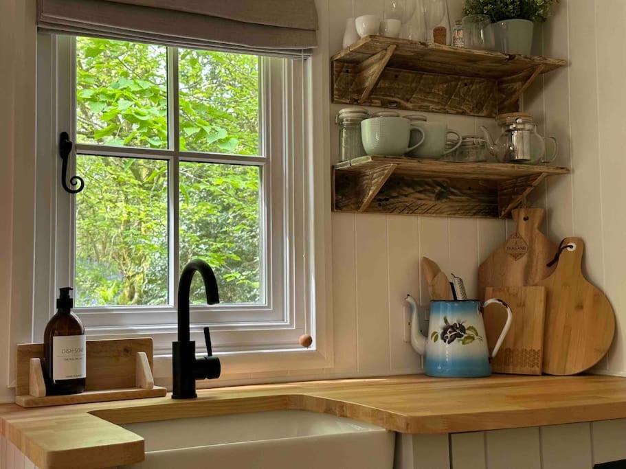 Cornwall Woodland Shepherd'S Hut Deirdres Hut Bodmin Exteriör bild